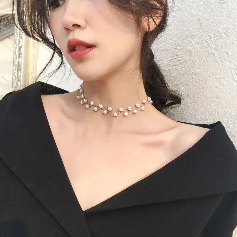 Pearl Choker (4 colors)