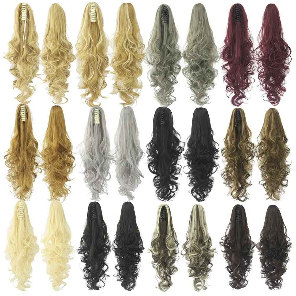 24 Inches Clip in Ponytail (30 colors)