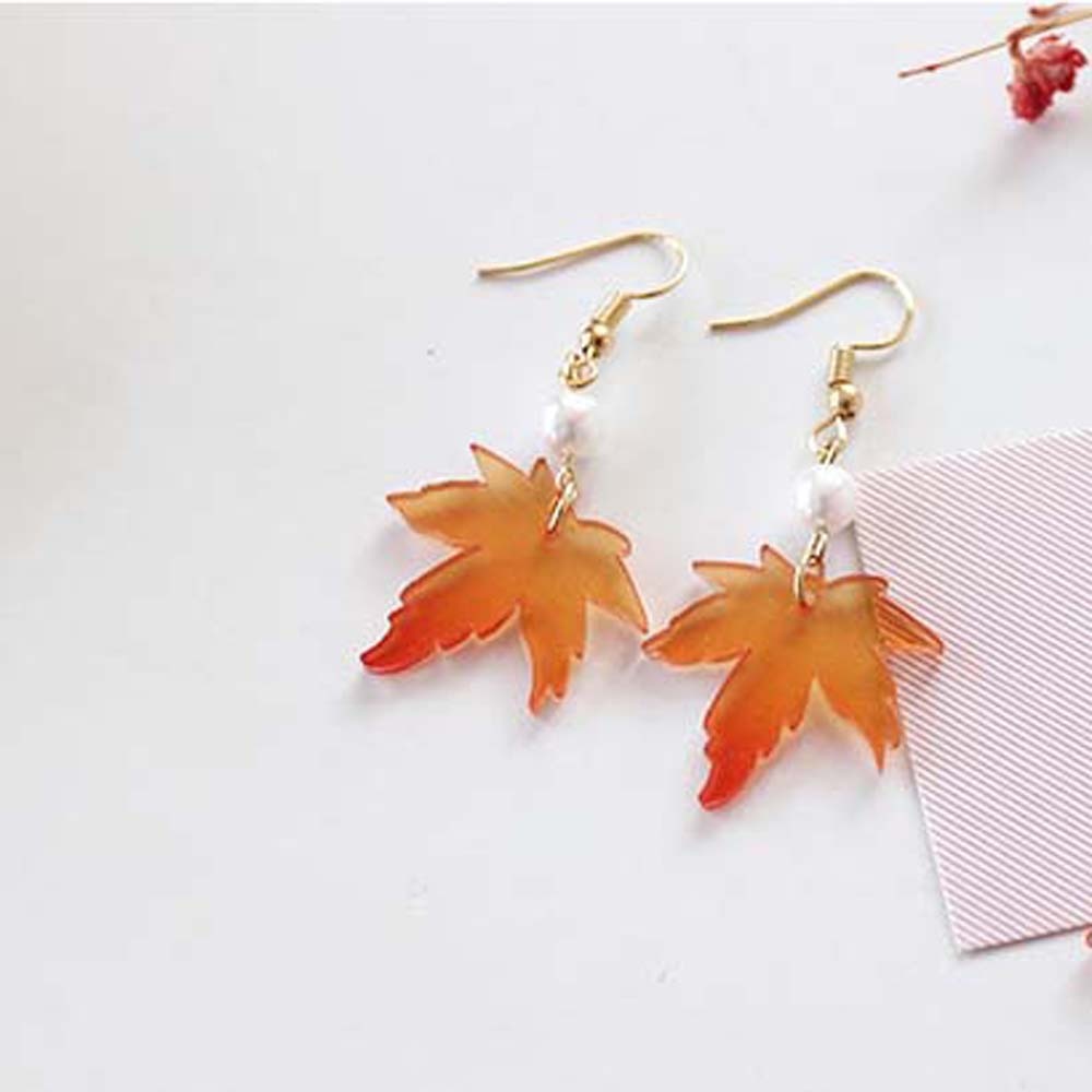 Maple Leaves Drop Earrings