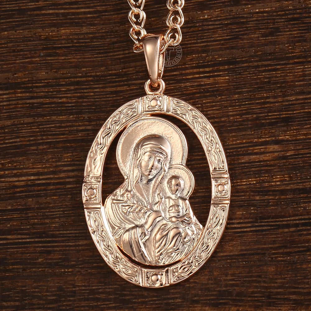 Blessed Virgin Mary Pendant Necklace (2 styles)