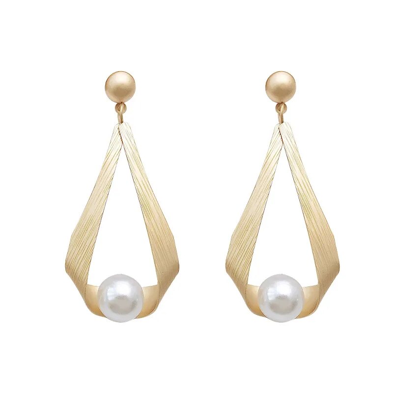 Pearl Pendant Drop Earrings (2 styles)