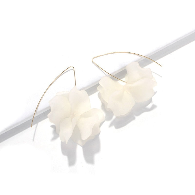 Resin Flower Drop Earrings (34 styles)