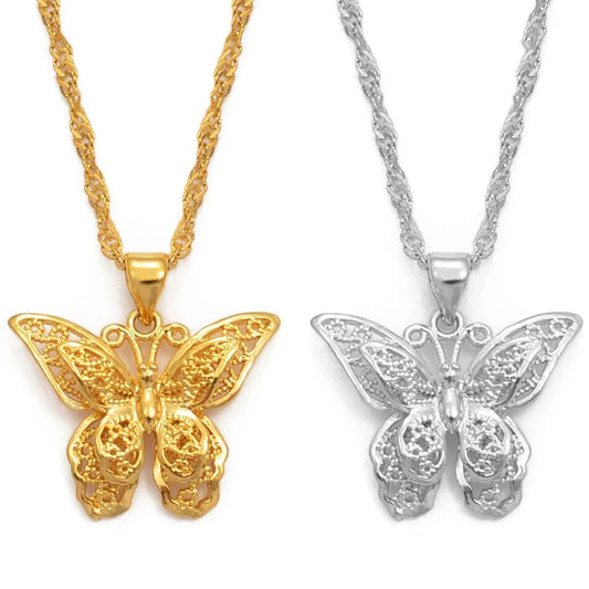 Butterfly Necklaces (Silver/Gold)