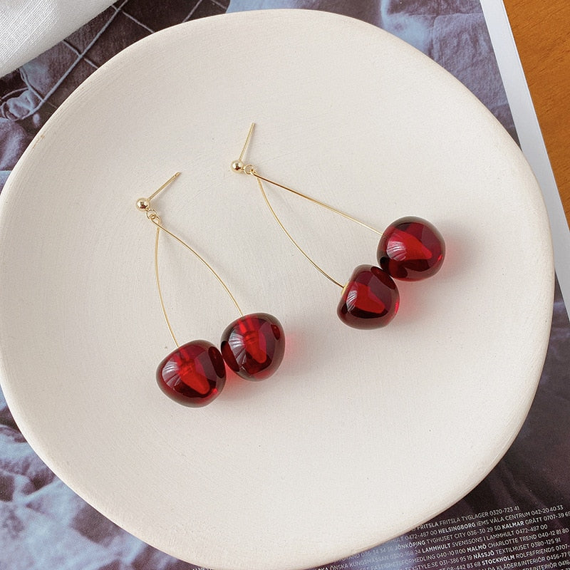 Cute Cherry Earrings (4 options)