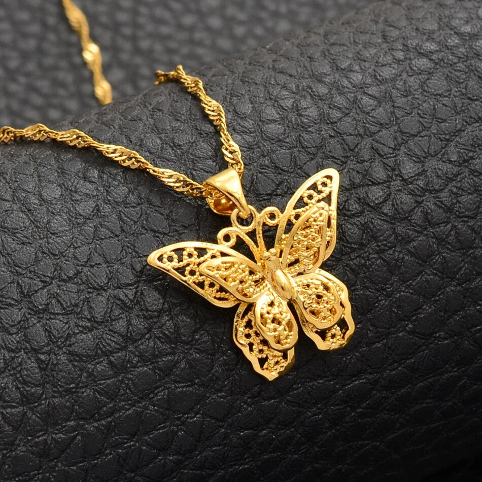 Butterfly Necklaces (Silver/Gold)