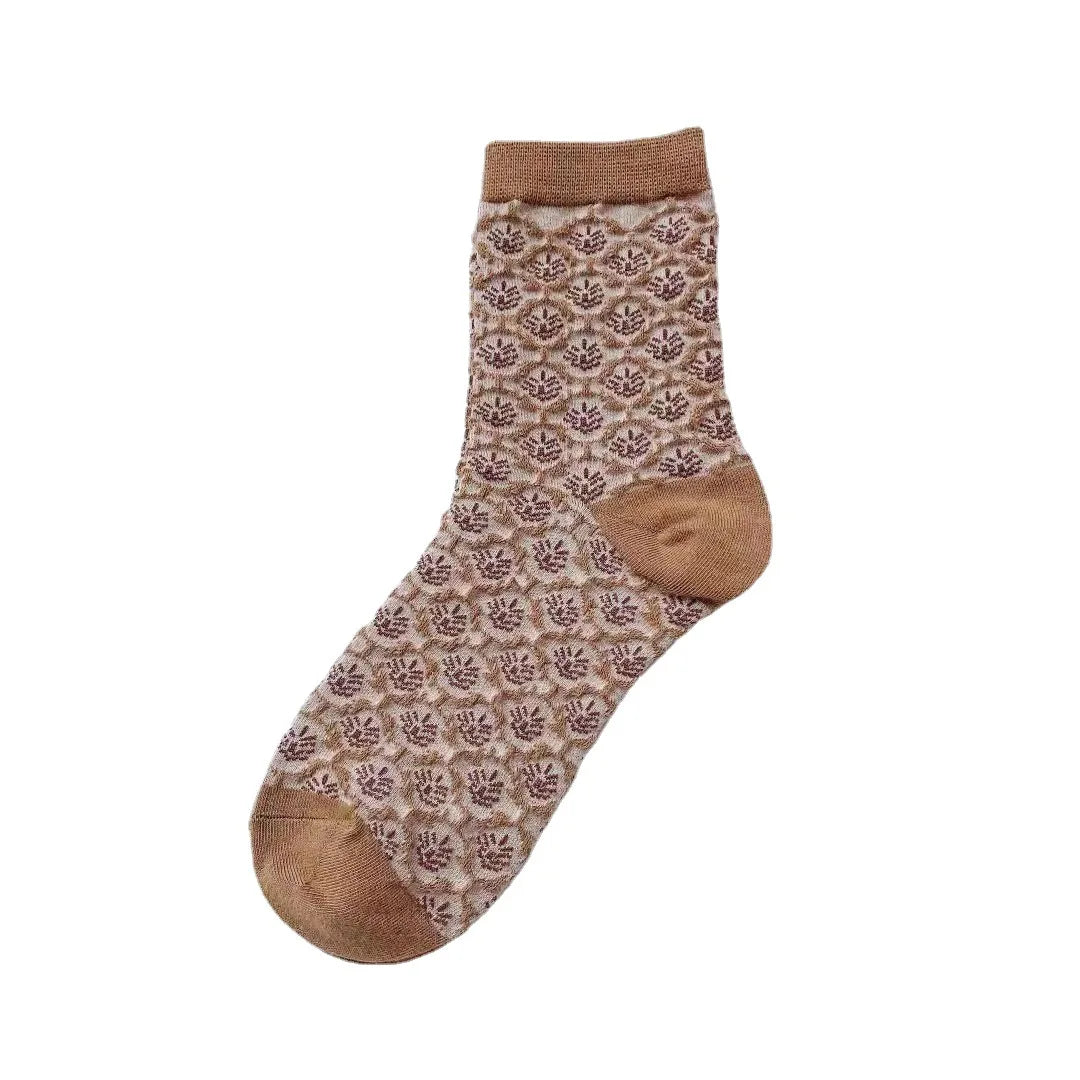 Pretty Brown Socks (5 styles)