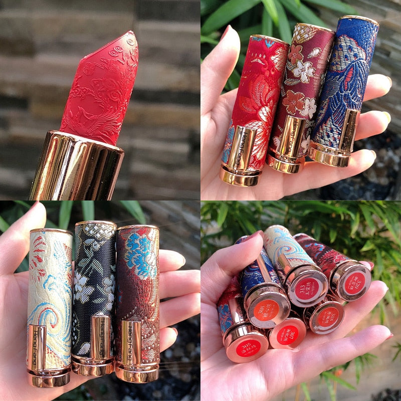 CLEARANCE! Oriental Carved Velvet Lipstick (6 colors)