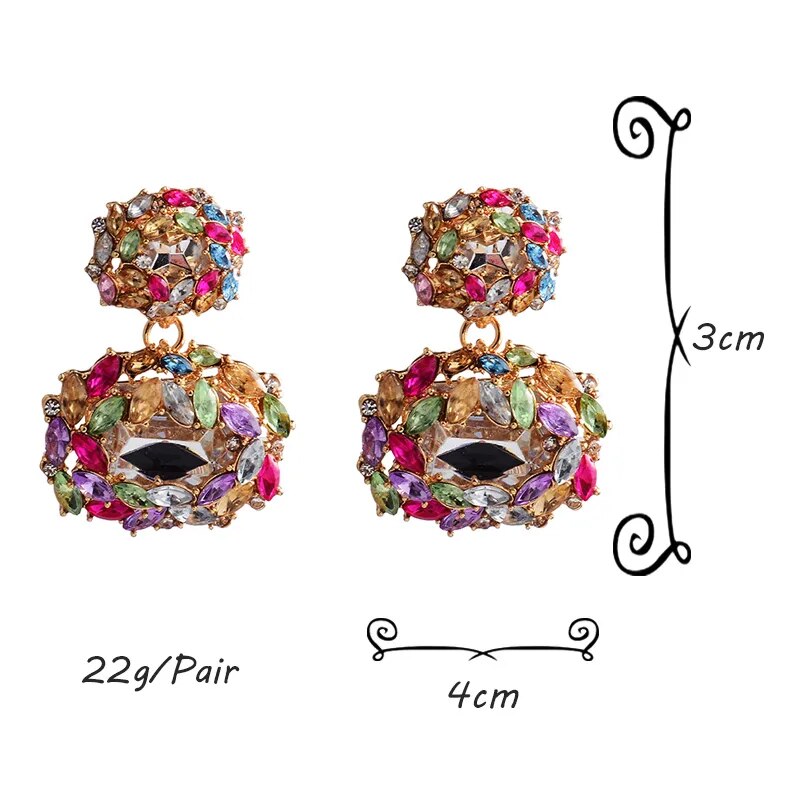 Crystal Earrings (5 colors)