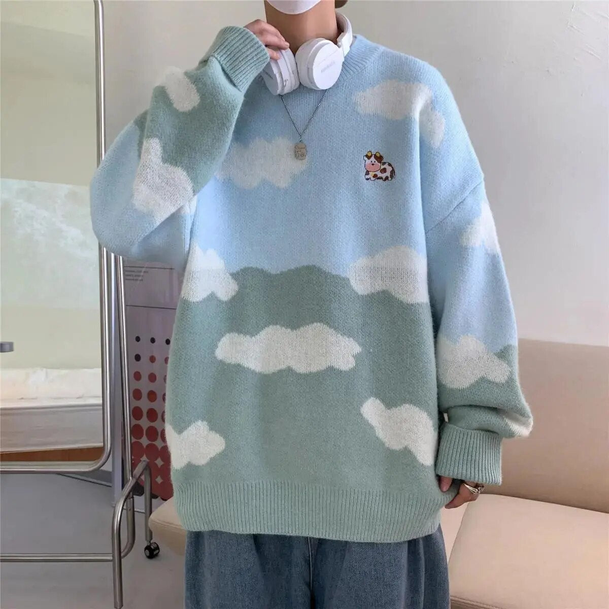 Cow Clouds Sweater (2 colors)