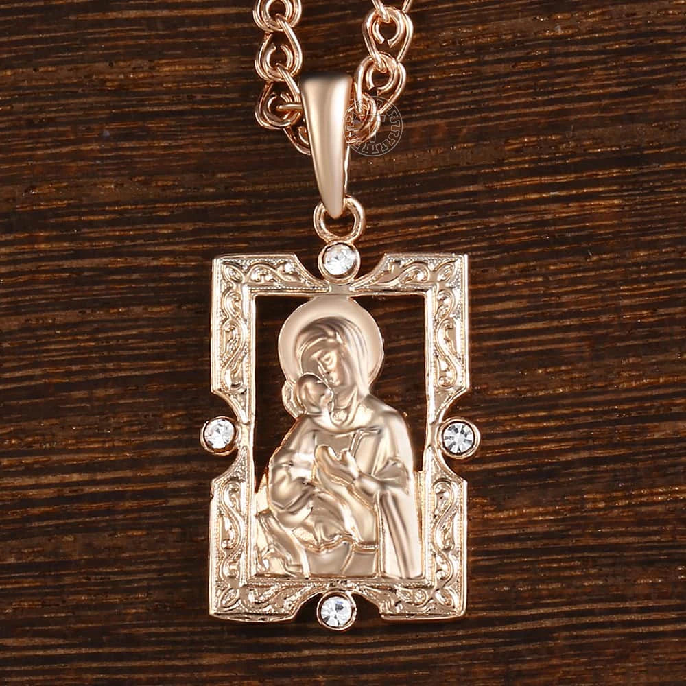 Blessed Virgin Mary Pendant Necklace (2 styles)