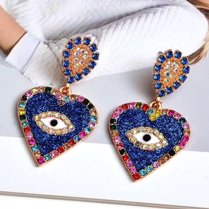 Colorful Heart Earrings (2 colors)