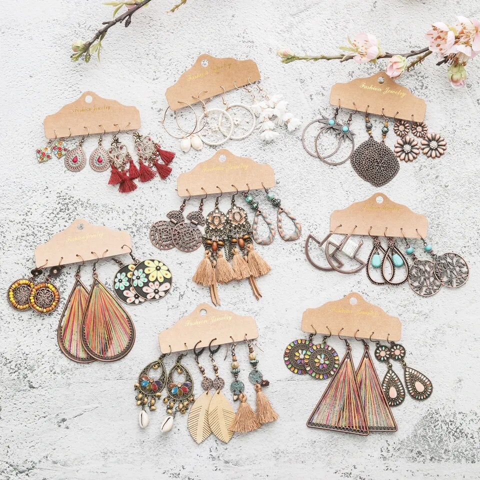 Vintage Boho Earrings (35 bundled options)