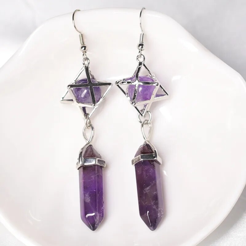 Natural Crystal Earrings (11 options)