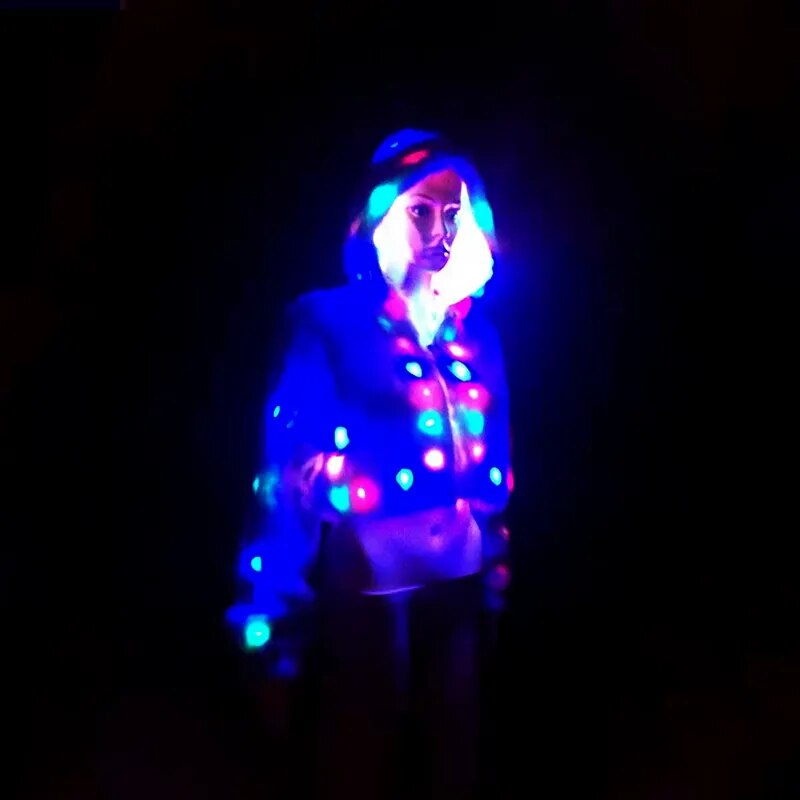 LED Faux Fur Coat