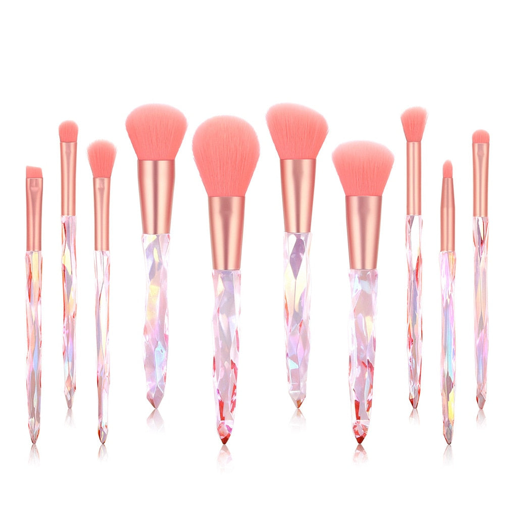 Crystal Makeup Brushes Set (2/2) (4 colors)