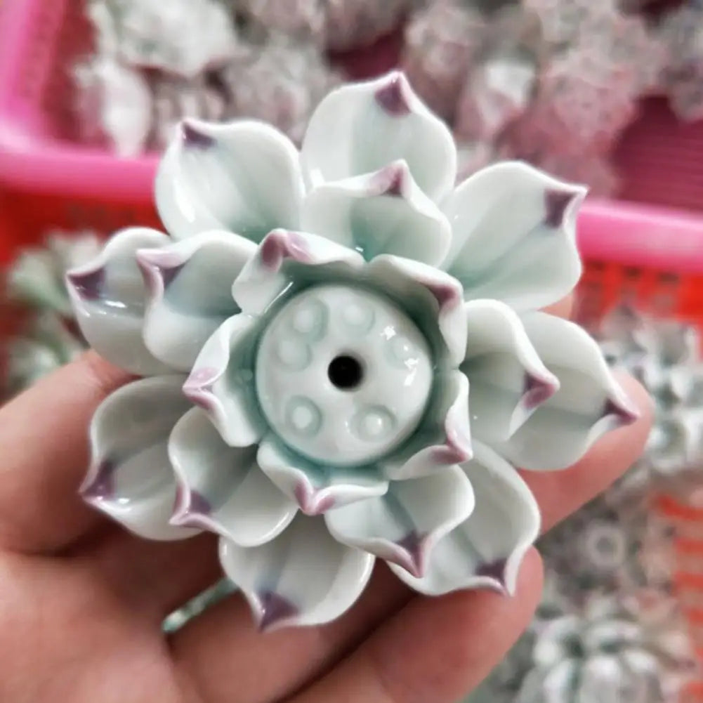 Ceramic Succulent Incense Burner (12 colors)