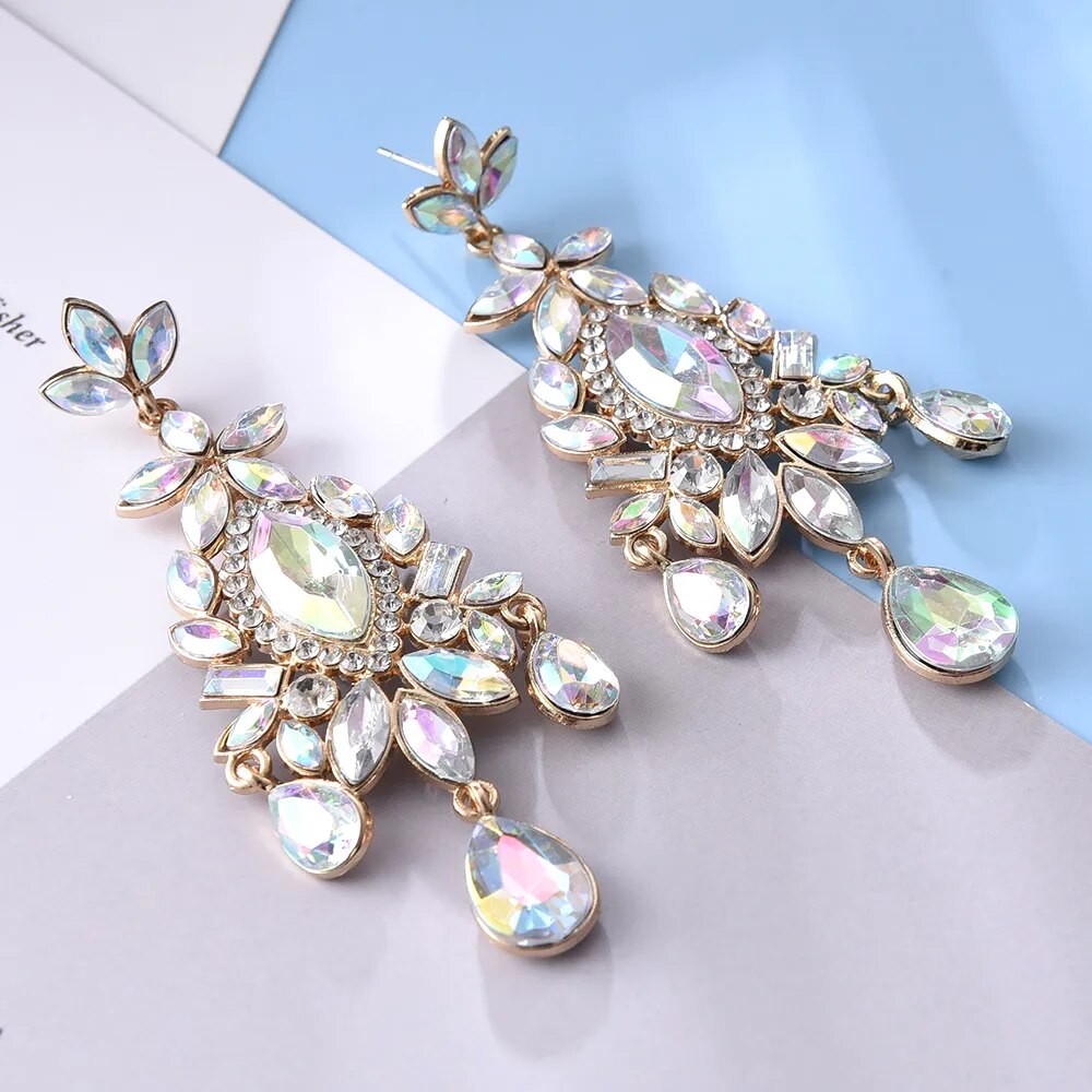 Colorful Crystal Earrings (6 colors)