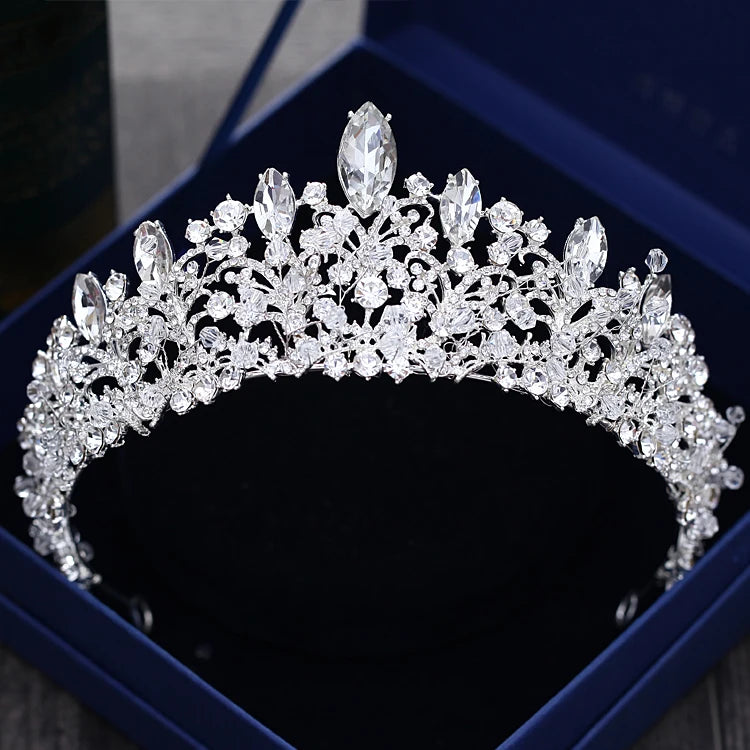 Silver Crystal Tiaras (31 styles)