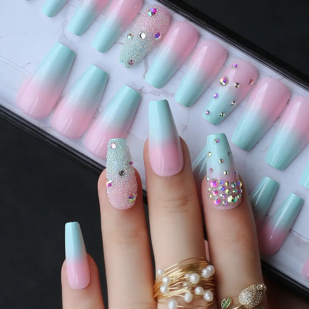 24pcs LUXURY Press on Nails (6 styles)