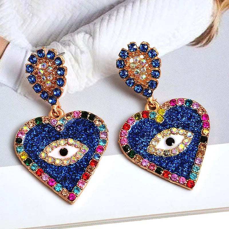 Colorful Heart Earrings (2 colors)