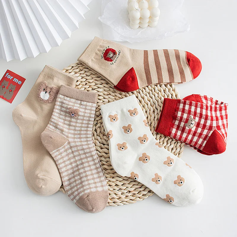 Cute Teddy Bear Socks Set