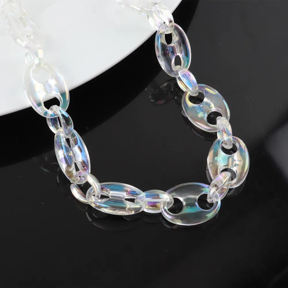 Chain Necklace (Clear/Holo)