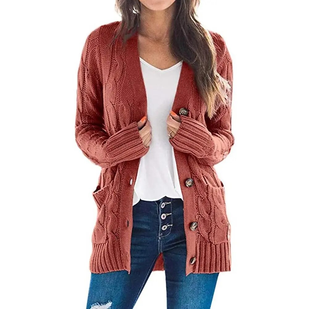 Open Front Knitted Cardigan (8 colors)