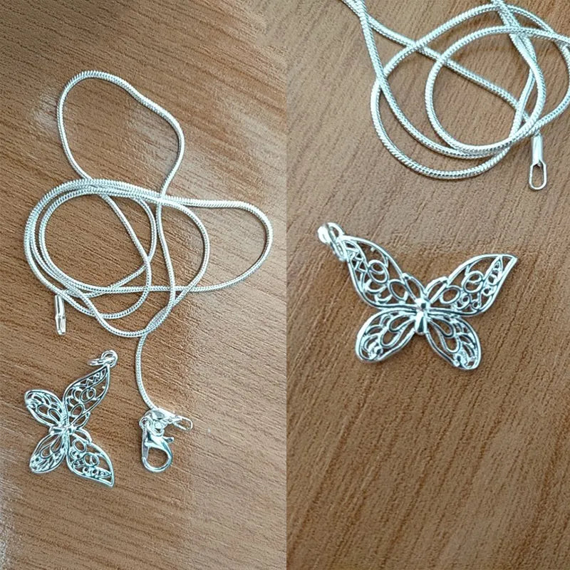 Silver Butterfly Necklace