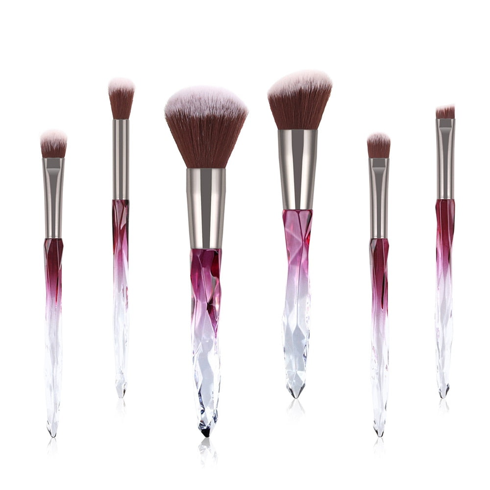 Crystal Makeup Brushes Set (2/2) (4 colors)