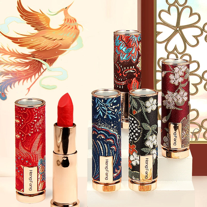 CLEARANCE! Oriental Carved Velvet Lipstick (6 colors)