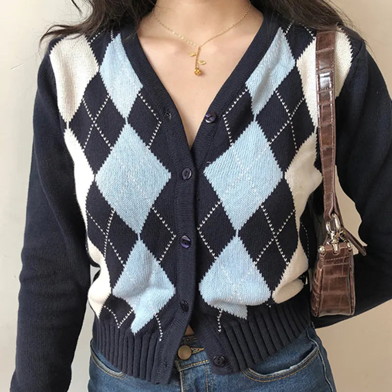 Plaid Cardigan