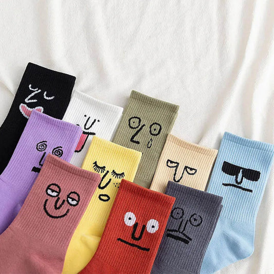 Funny Face Socks (10 options)