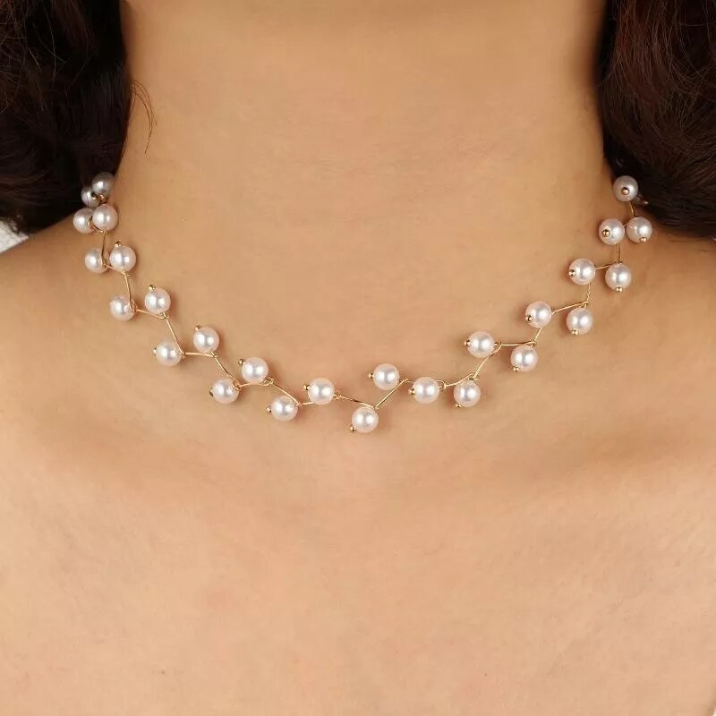 Pearl Choker (4 colors)