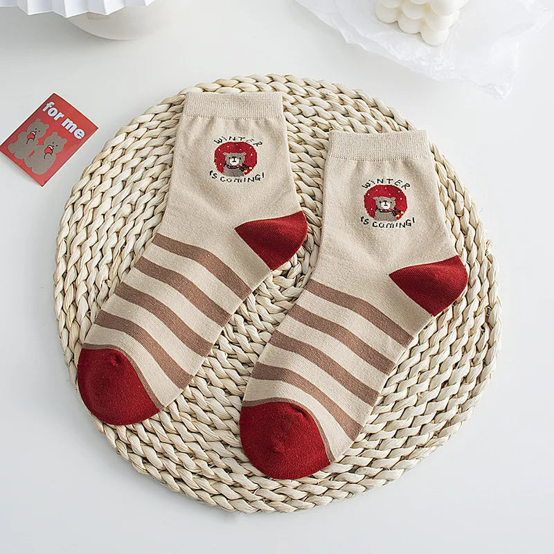 Cute Teddy Bear Socks Set