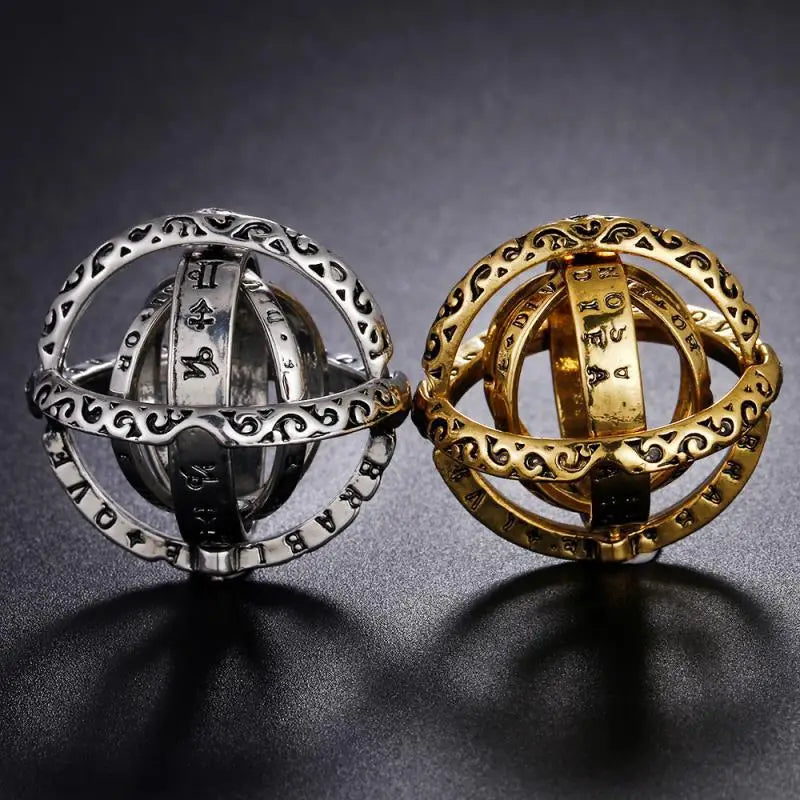 Foldable Sphere Ring (Silver/Gold)