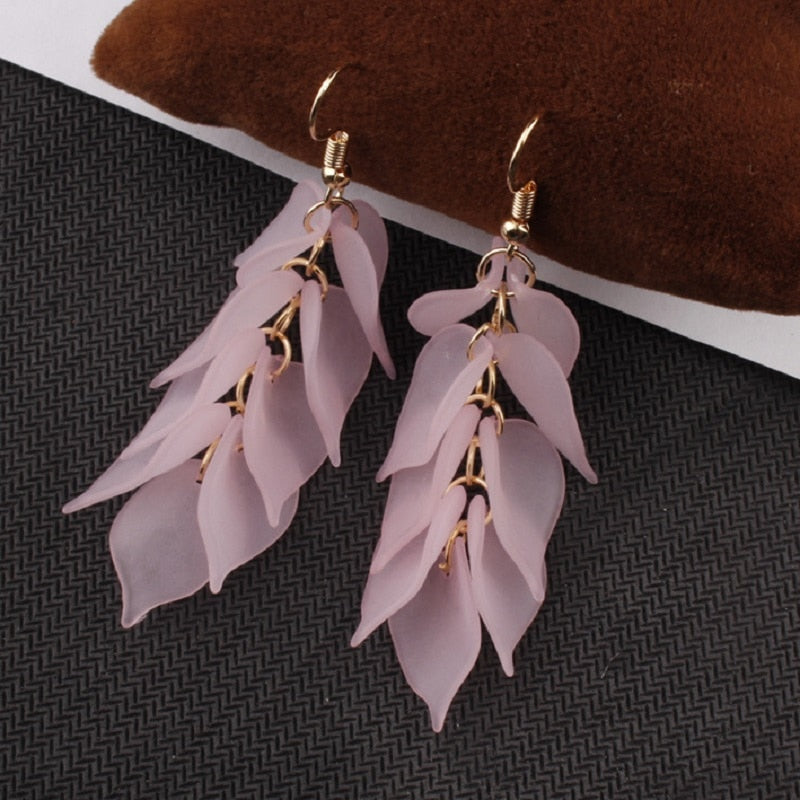 Resin Flower Drop Earrings (34 styles)