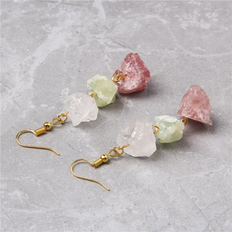 Natural Crystal Earrings (10 options)