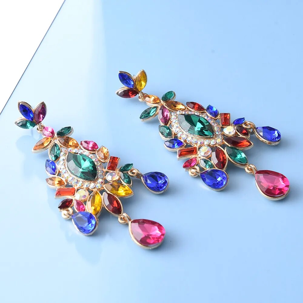 Colorful Crystal Earrings (6 colors)