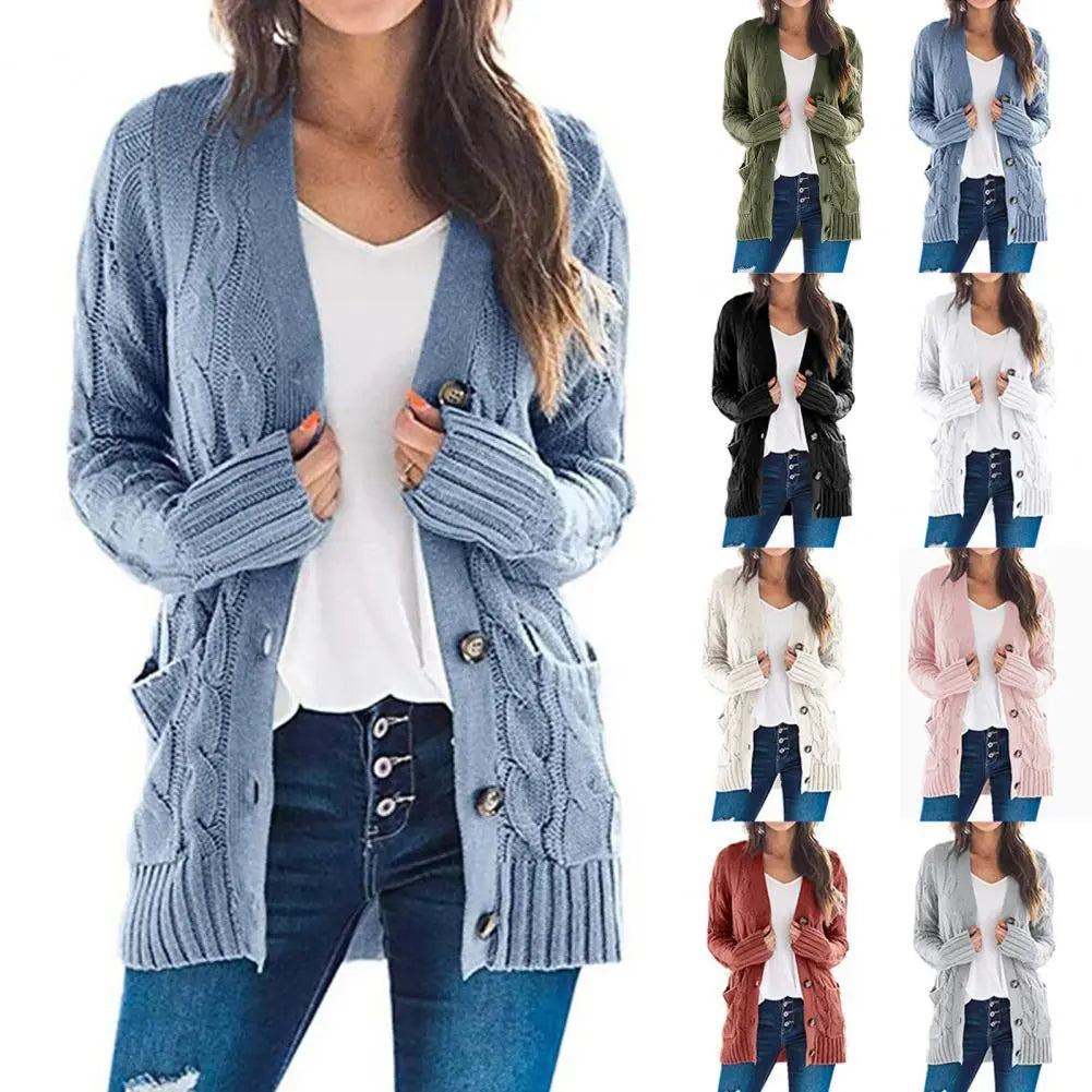 Open Front Knitted Cardigan (8 colors)