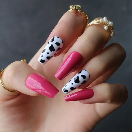 24pcs COW Press on Nails (13 colors)