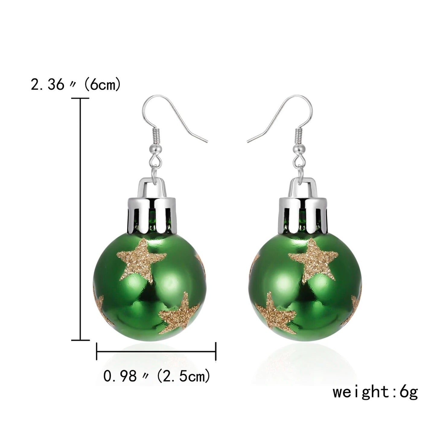 Christmas Ornament Earrings (6 styles)