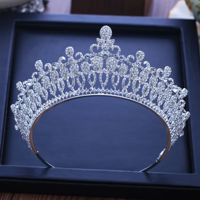 Silver Crystal Tiaras (31 styles)