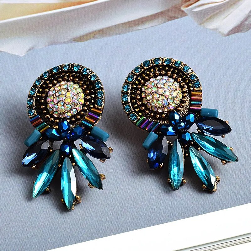 Colorful Crystal Earrings (9 colors)