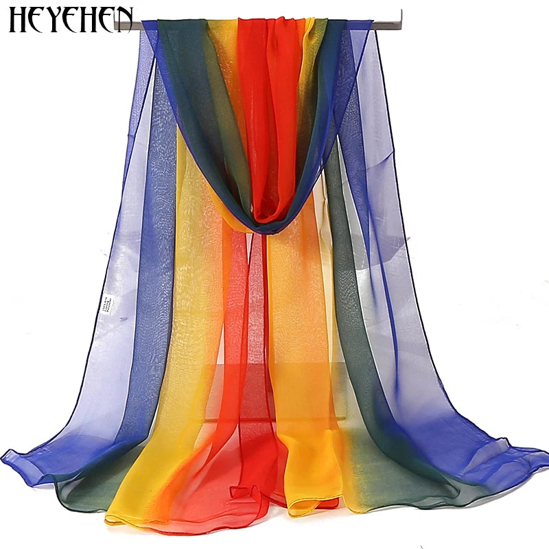 Gradient Color Solid Scarf (49 colors)