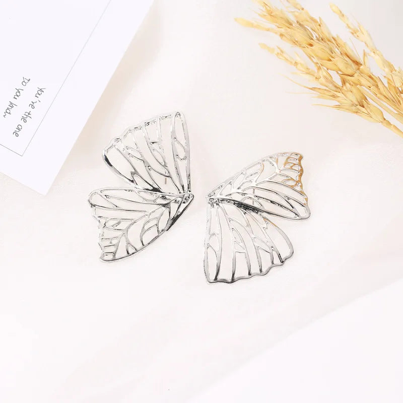 Butterfly Wing Earrings (Silver/Gold)