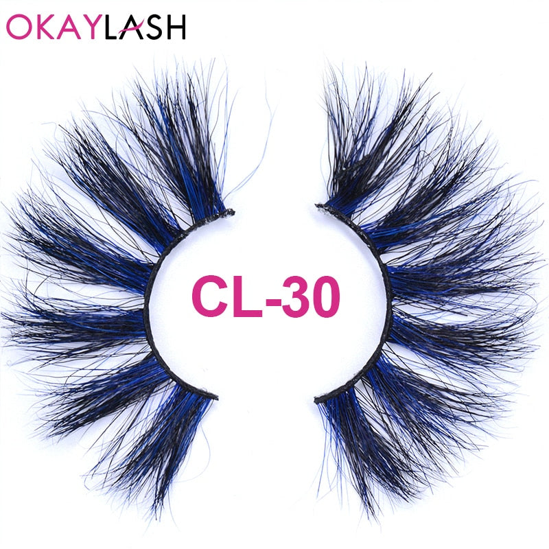 Fake Colored Eyelashes (26 colors)