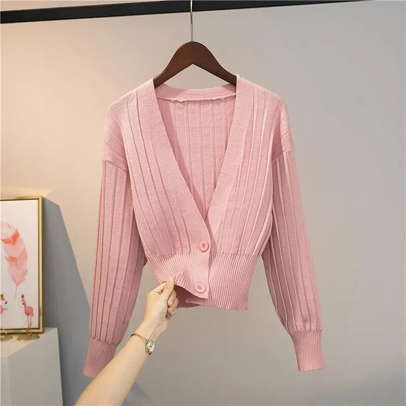 Knit Cardigan Top (11 colors)