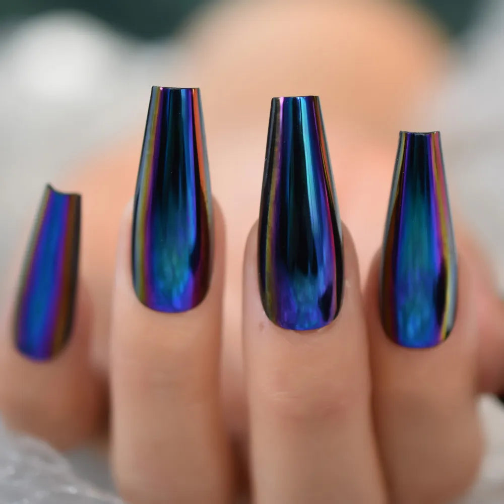 24pcs HOLO Press on Nails (3 colors)