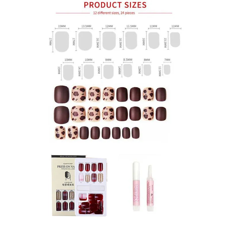 24pcs Press On Nails (14 styles)