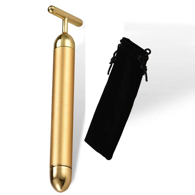 Gold Vibrating Facial Massage Tools